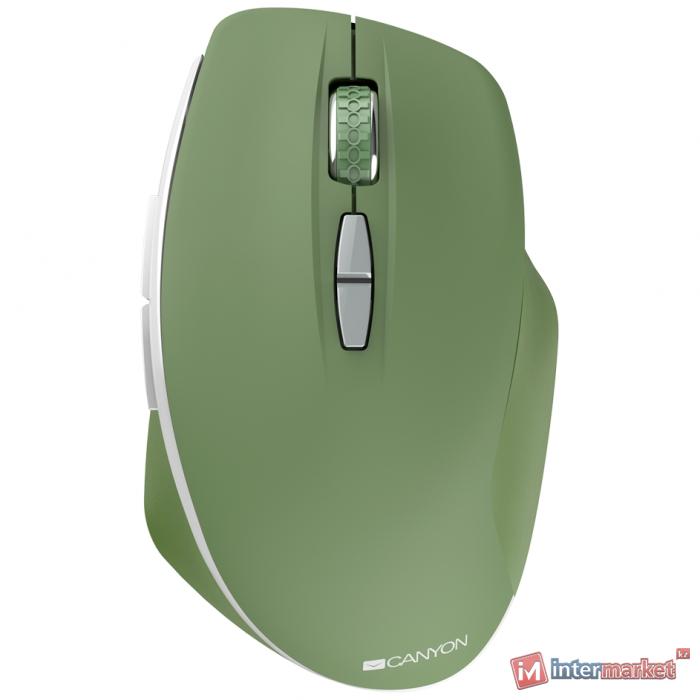 Беспроводная мышь Canyon MW-21 CNS-CMSW21SM Canyon 2.4 GHz Wireless mouse ,with 7 buttons, DPI 800/1200/1600, Battery:AAA2pcs ,special military7211741mm 0.075kg